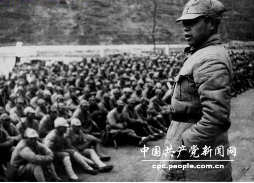 1940年,陈锡联进行战斗动员